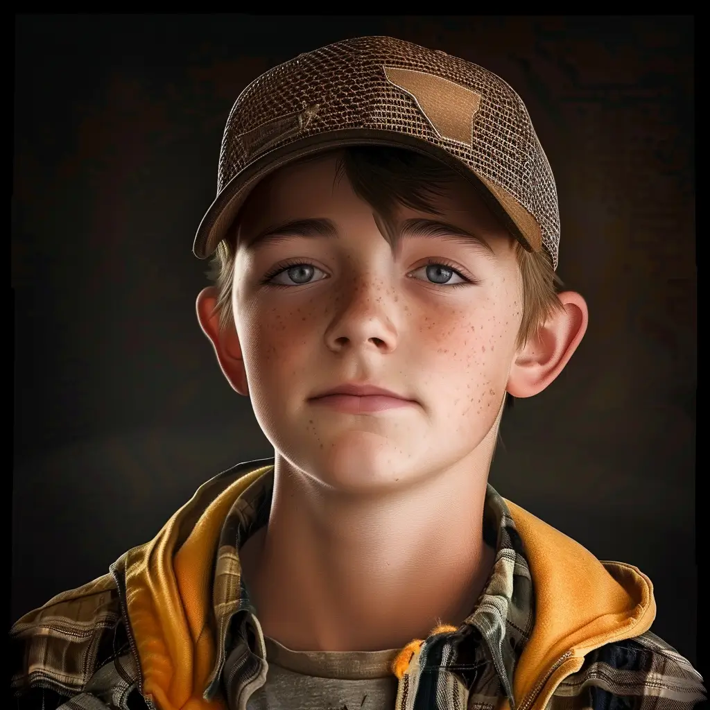 A screenshot of Free Avatar: Teenager Photographer with Trucker Hat