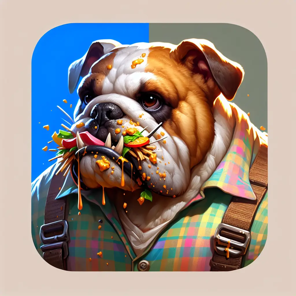 A screenshot of Free Avatar: Fantasy Bulldog Landscaper