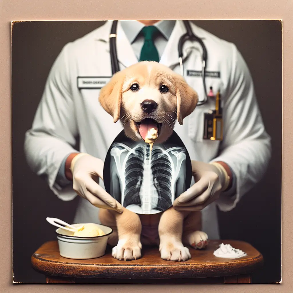 A screenshot of Free Avatar: Radiologic Technologist Puppy with Ice Cream