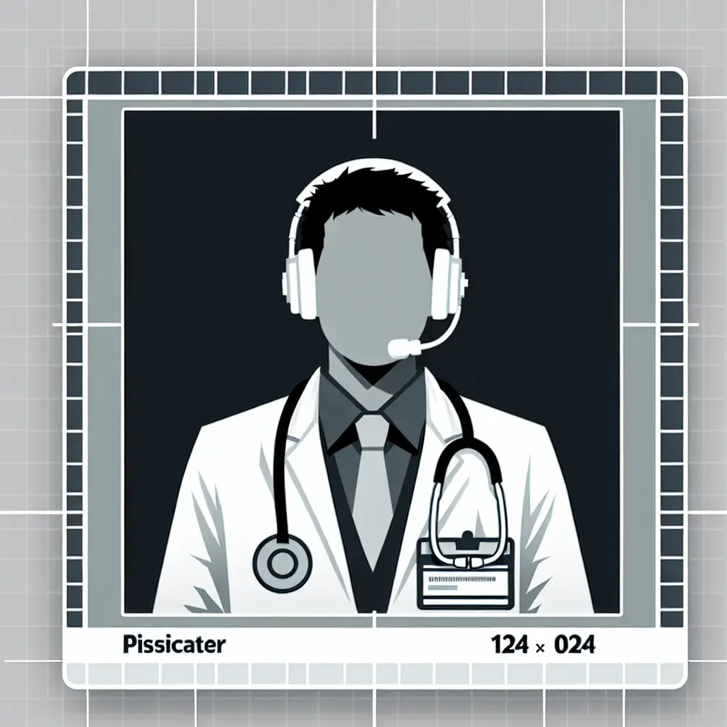 A screenshot of Free Avatar: Medical and Health Services Manager with Headworn Microphone