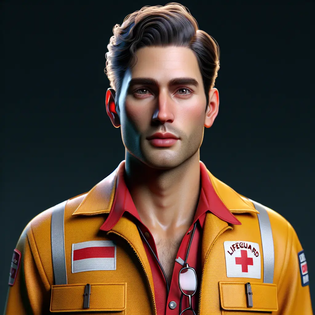 A screenshot of Free Avatar: Lifeguard Avatar