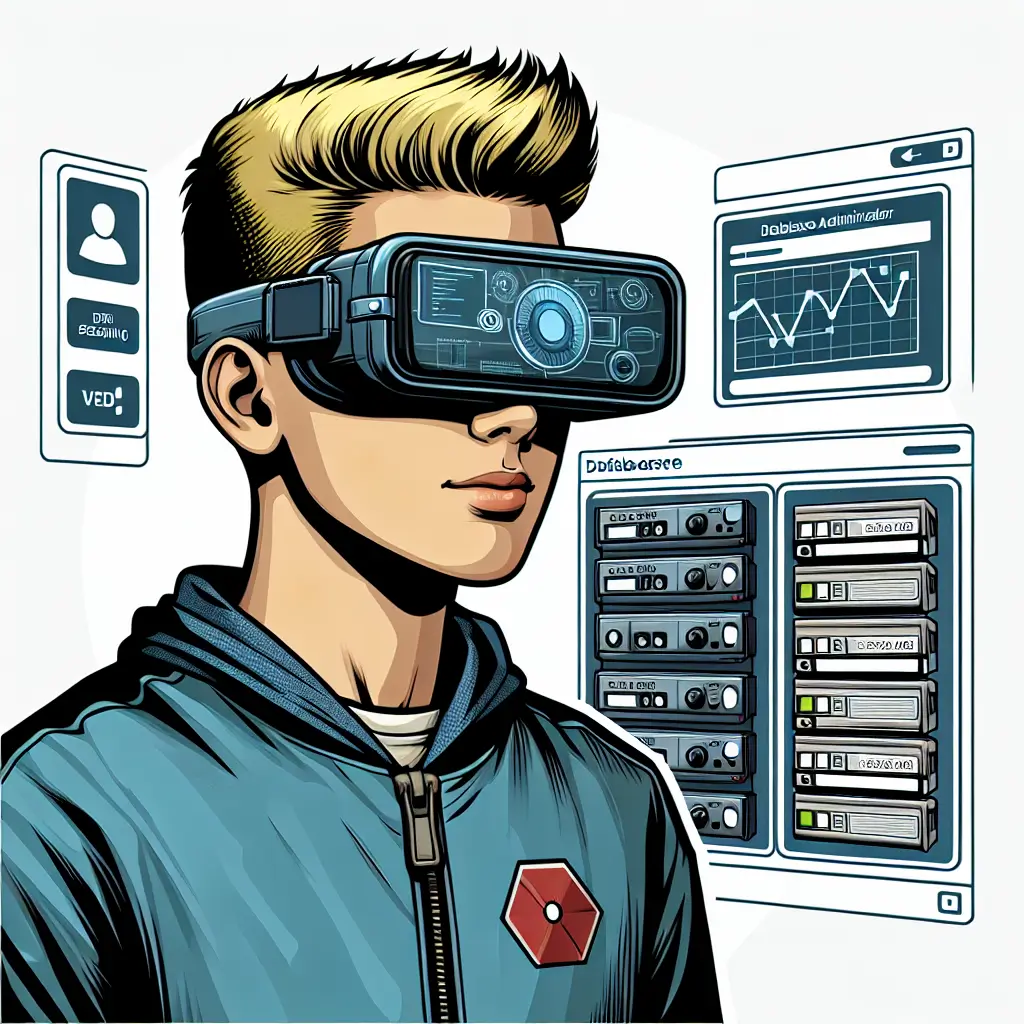 A screenshot of Free Avatar: Comic Book Style Database Administrator AI Avatar