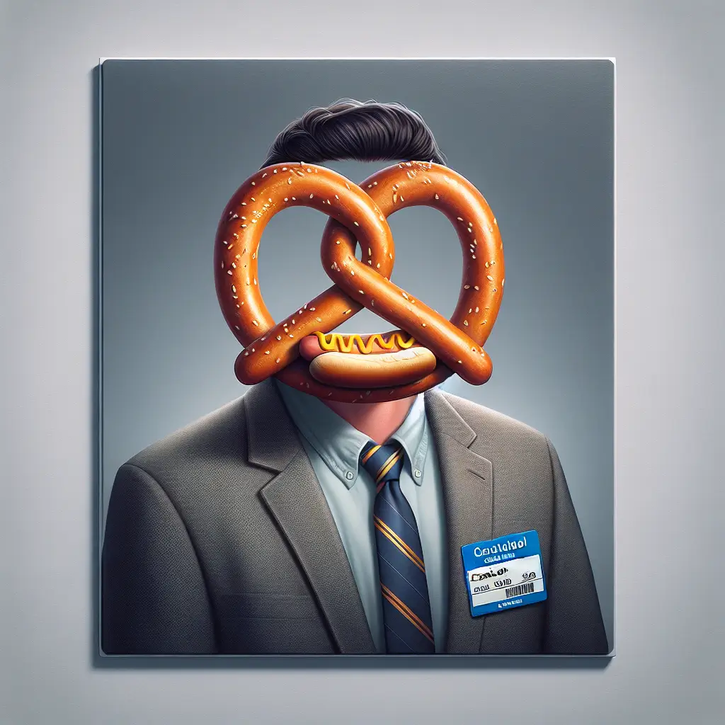 A screenshot of Free Avatar: Professional Model Personified as a Pretzel