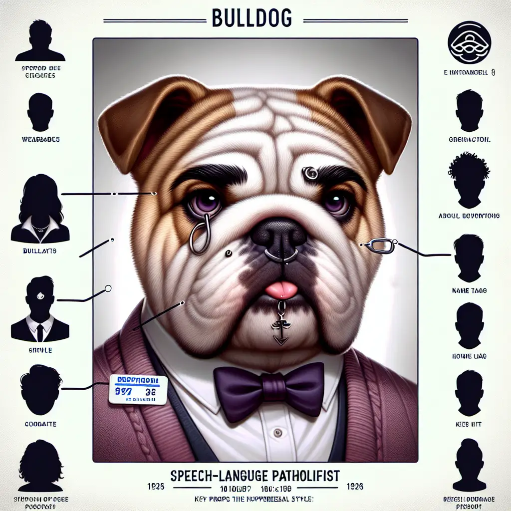 A screenshot of Free Avatar: Speech-Language Pathologist Bulldog AI Avatar