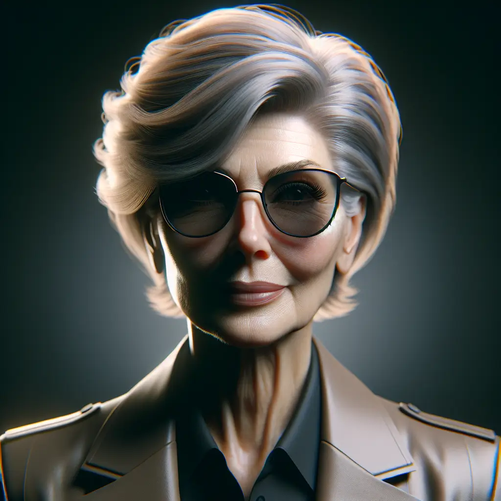 A screenshot of Free Avatar: Elderly Fashion Designer Woman