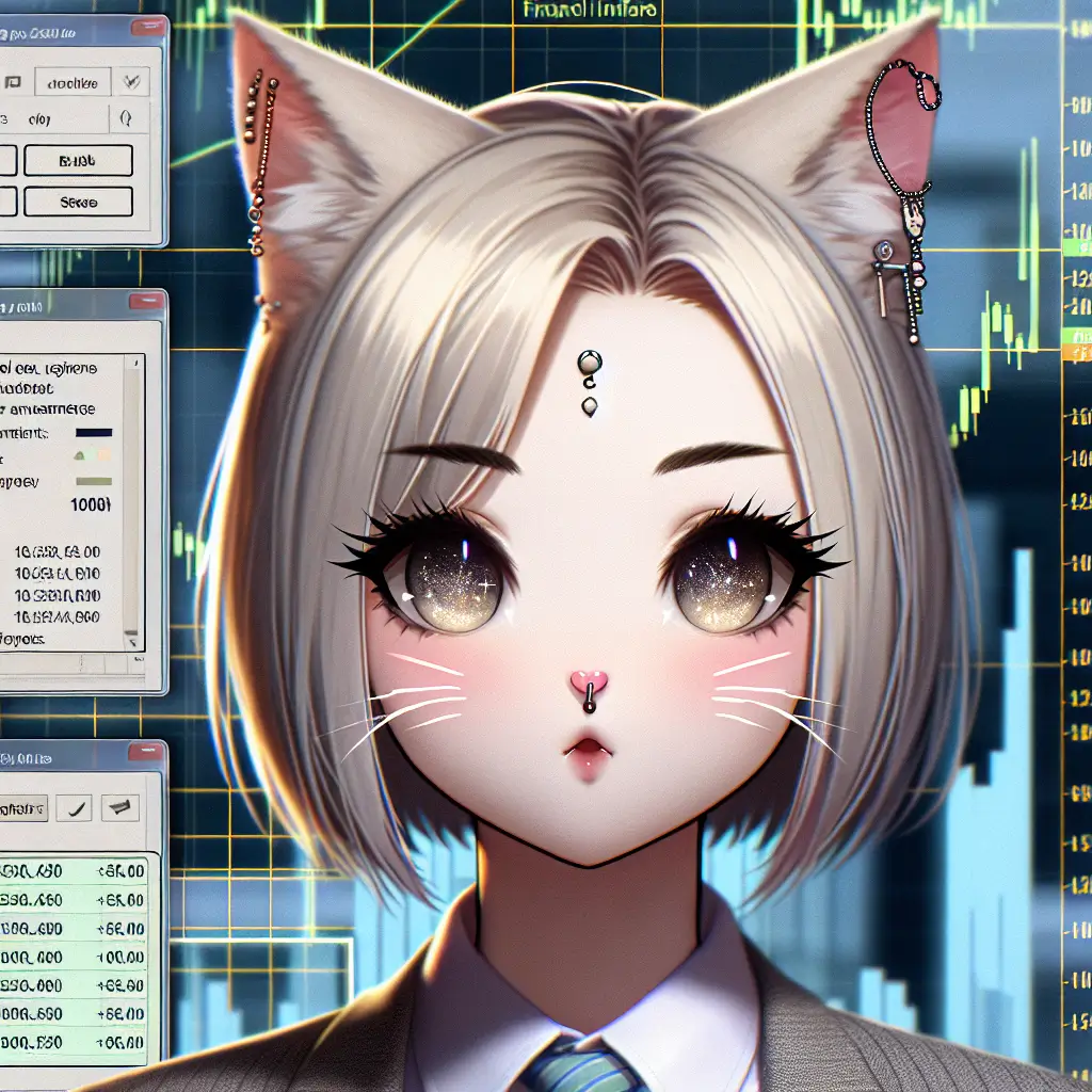 A screenshot of Free Avatar: Anime-Styled Kitten Financial Analyst