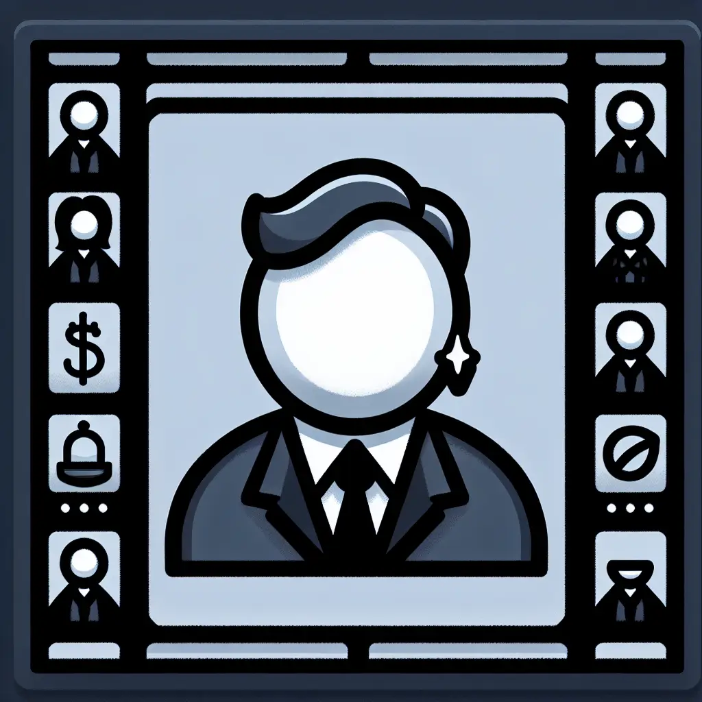 A screenshot of Free Avatar: Financial Analyst Stick Figure