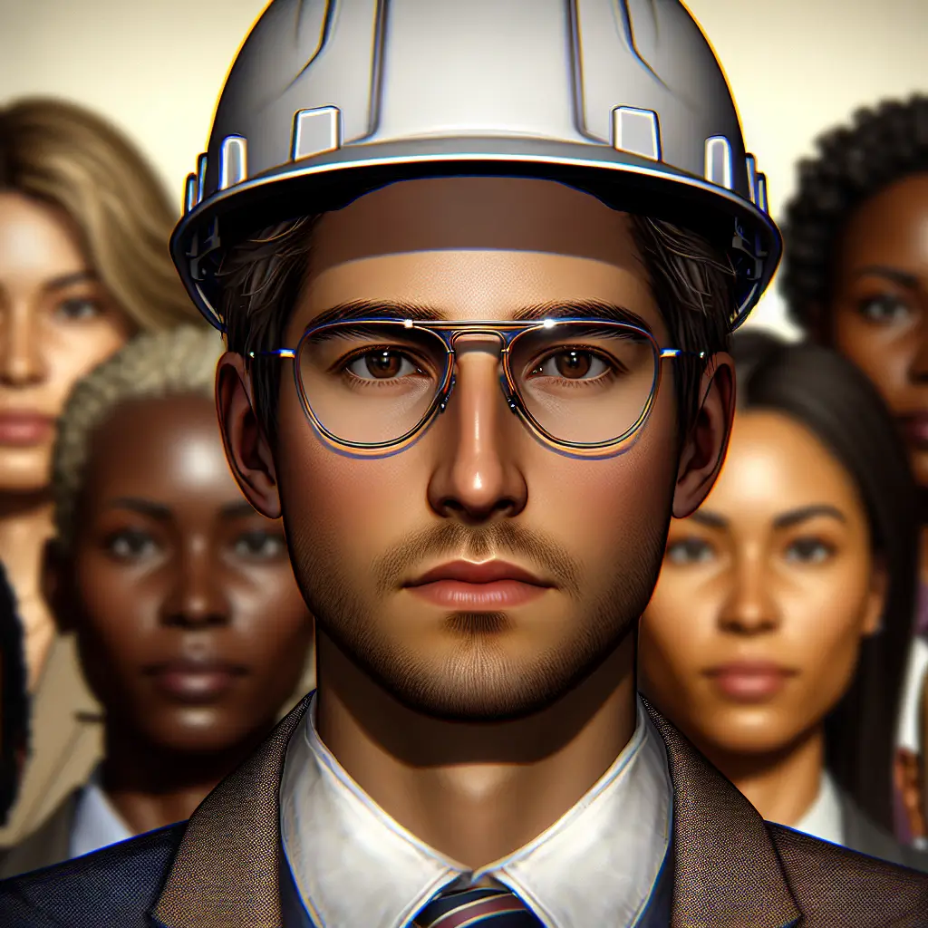 A screenshot of Free Avatar: Adult Construction Manager AI Avatar