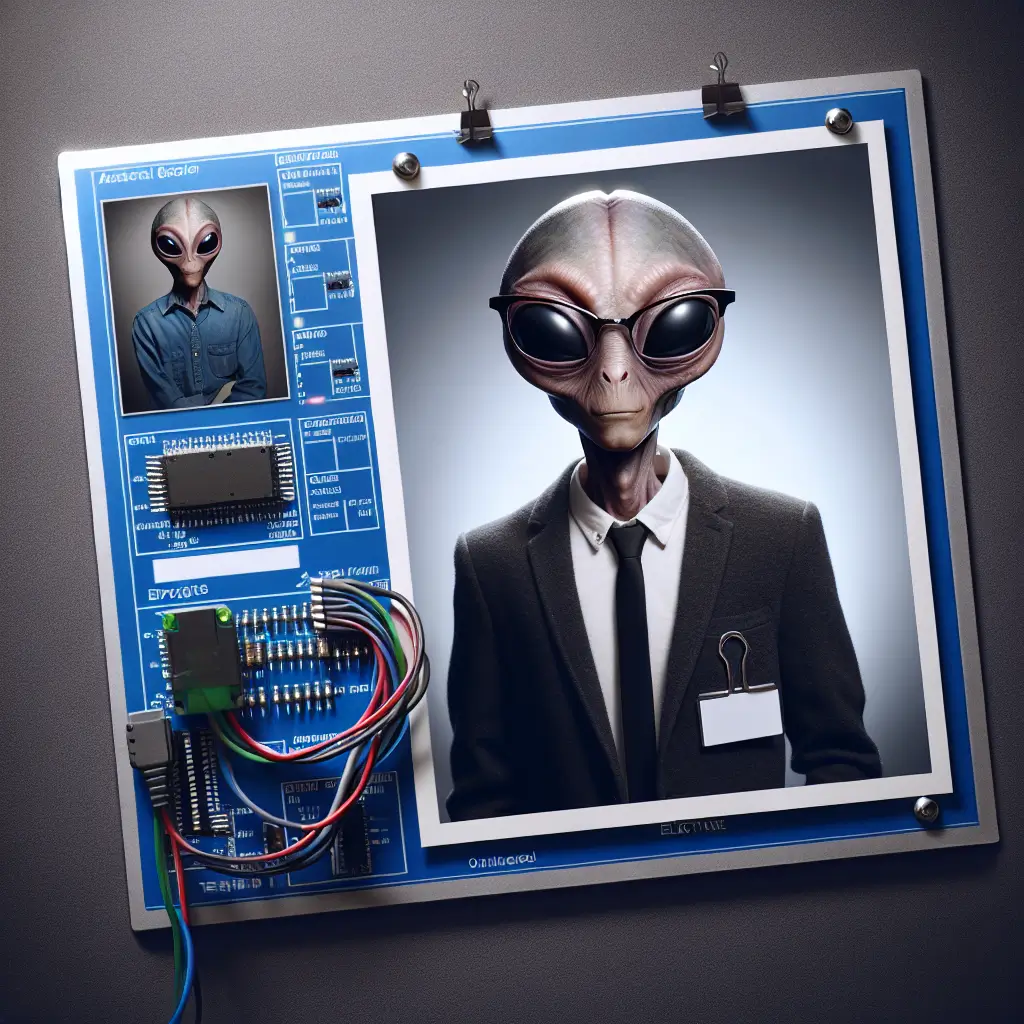 A screenshot of Free Avatar: Alien Electrical Engineer