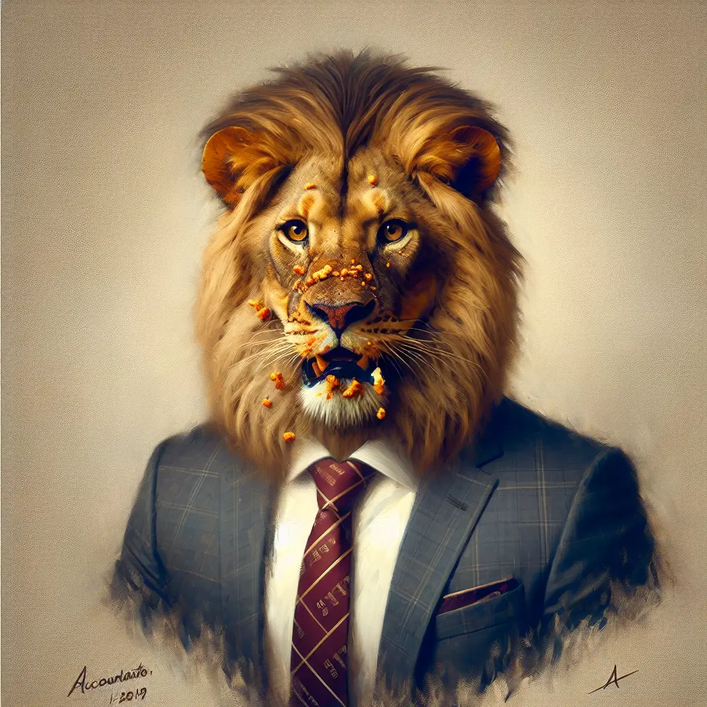 A screenshot of Free Avatar: Professional Lion Avatar