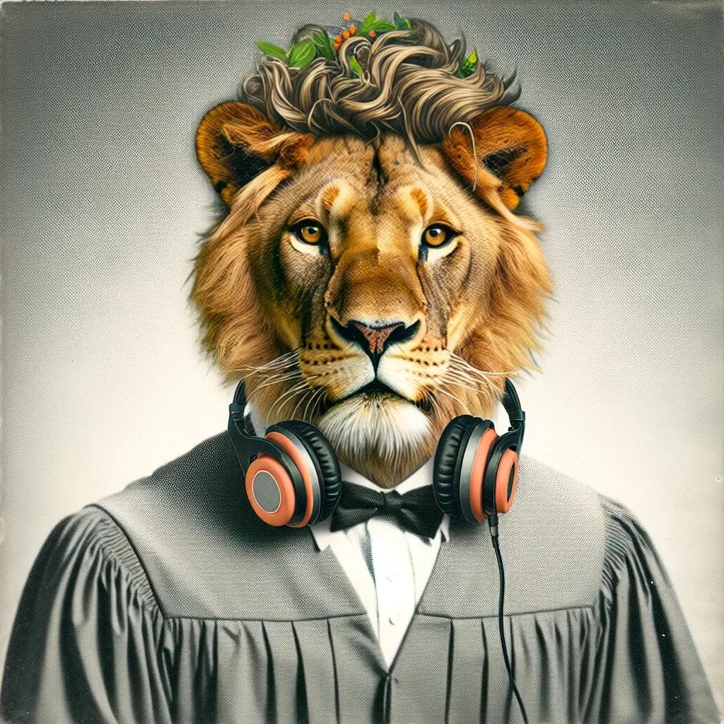 A screenshot of Free Avatar: Lion Chef High School Yearbook Style Portrait