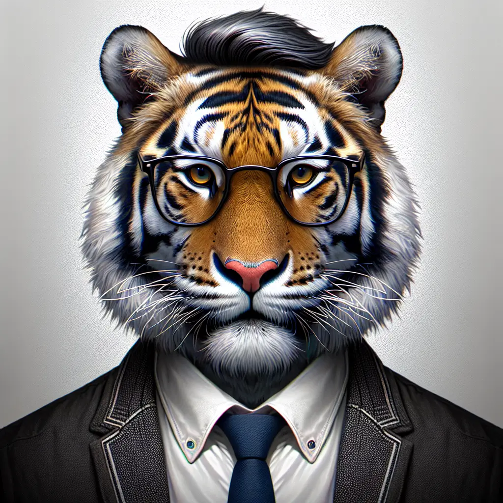 A screenshot of Free Avatar: Stylish K-Pop Tiger Sports Coach Avatar