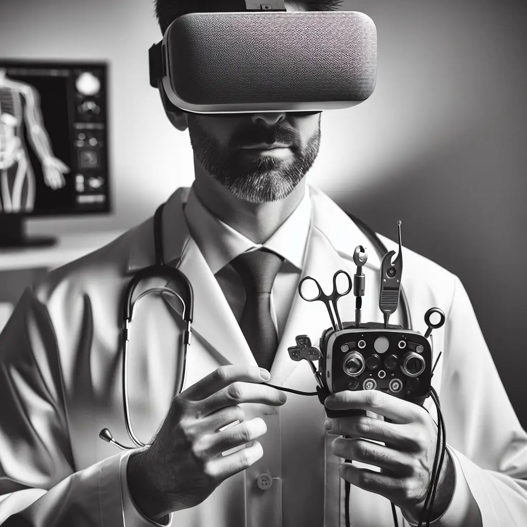 A screenshot of Free Avatar: Biomedical Engineer in VR Headset