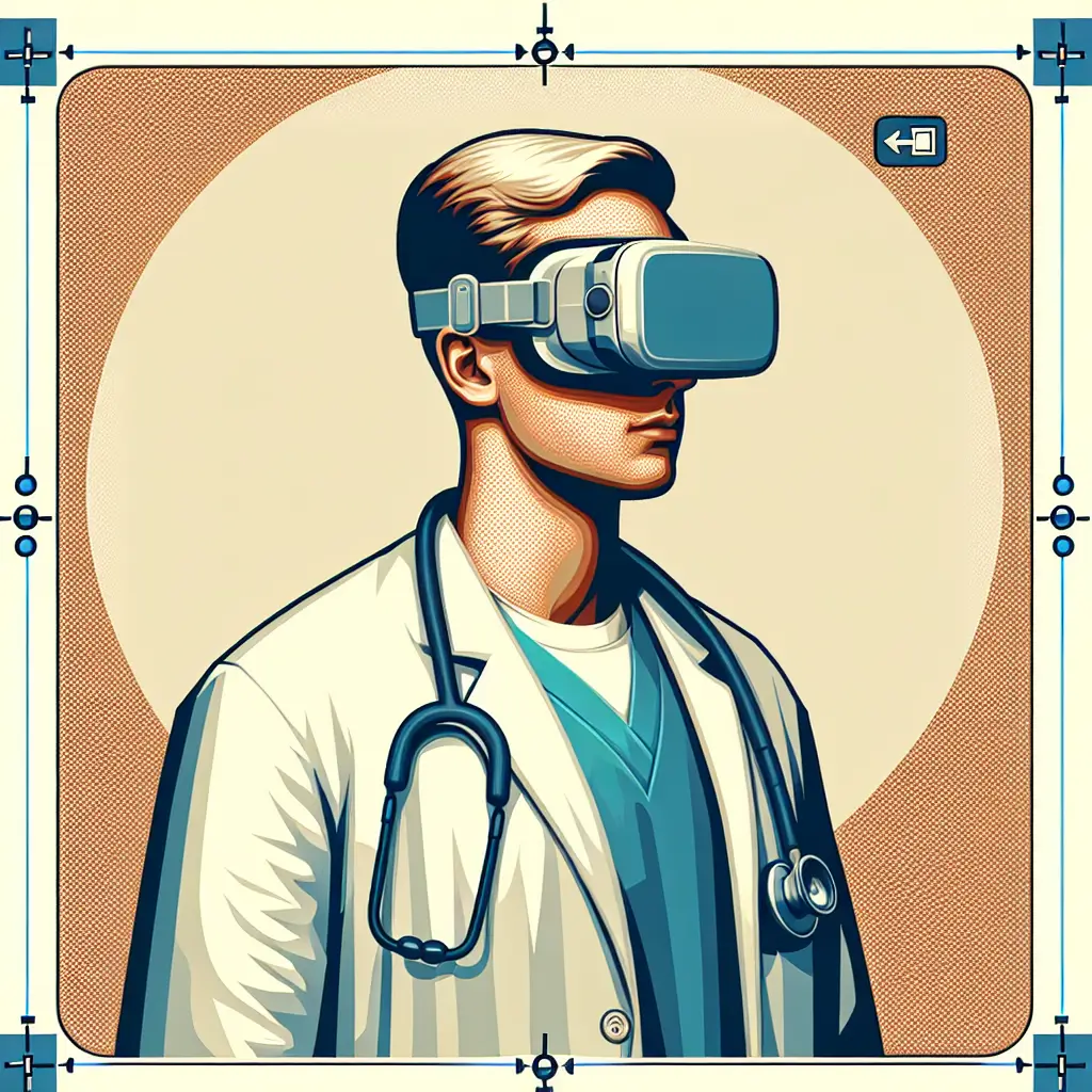 A screenshot of Free Avatar: AI-generated Physical Therapist with VR Headset