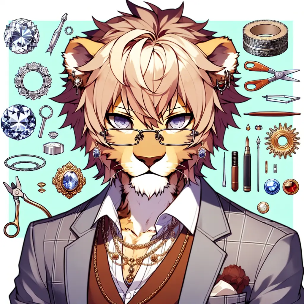 A screenshot of Free Avatar: Lion Jeweler Anime Style