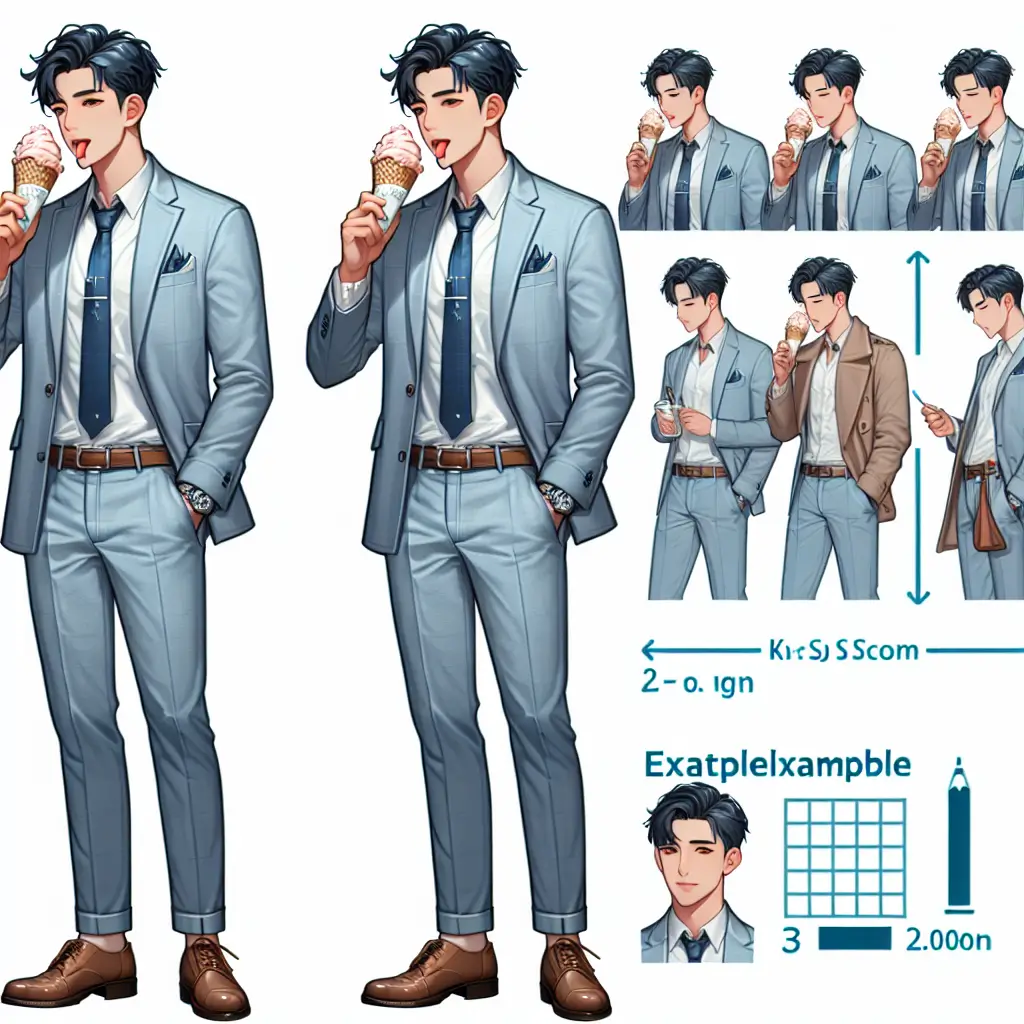 A screenshot of Free Avatar: Middle Eastern Real Estate Agent in K-pop Style