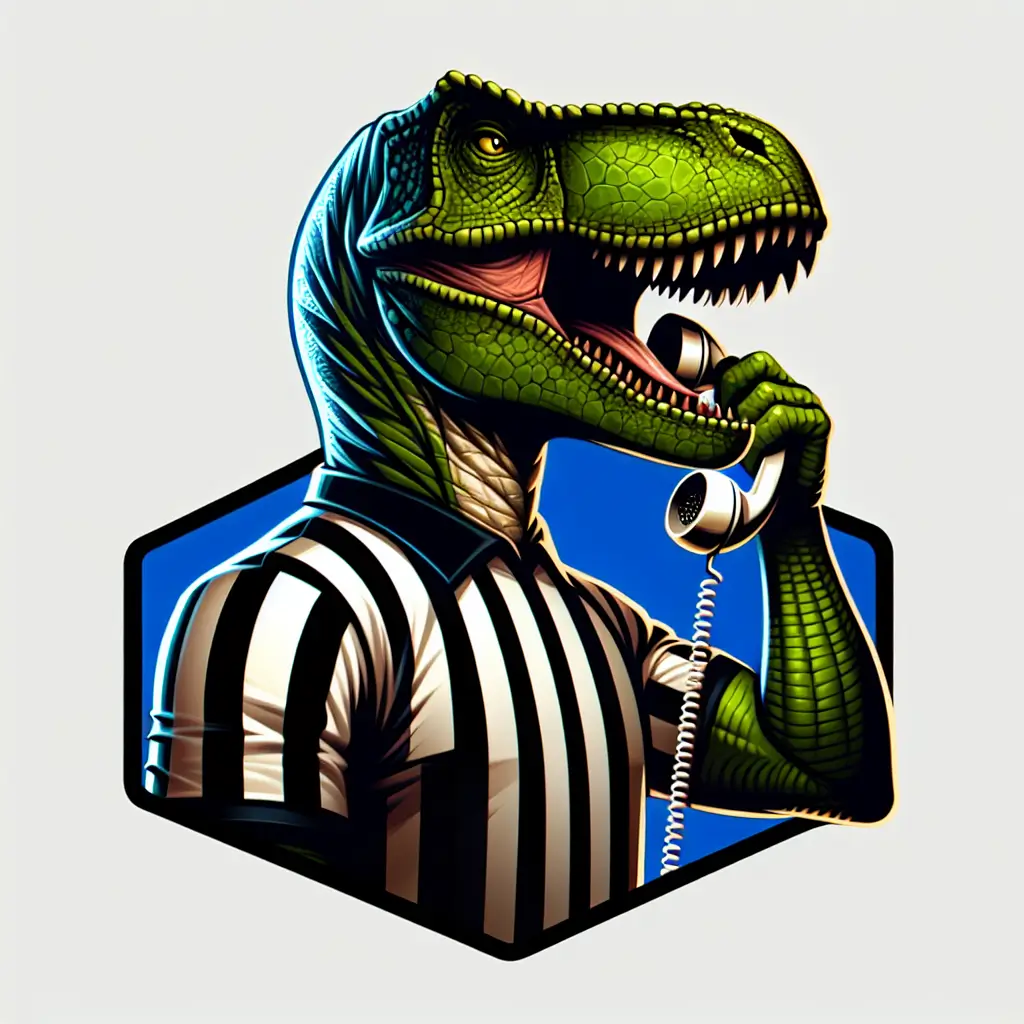 A screenshot of Free Avatar: Dinosaur Umpire AI Generated Avatar