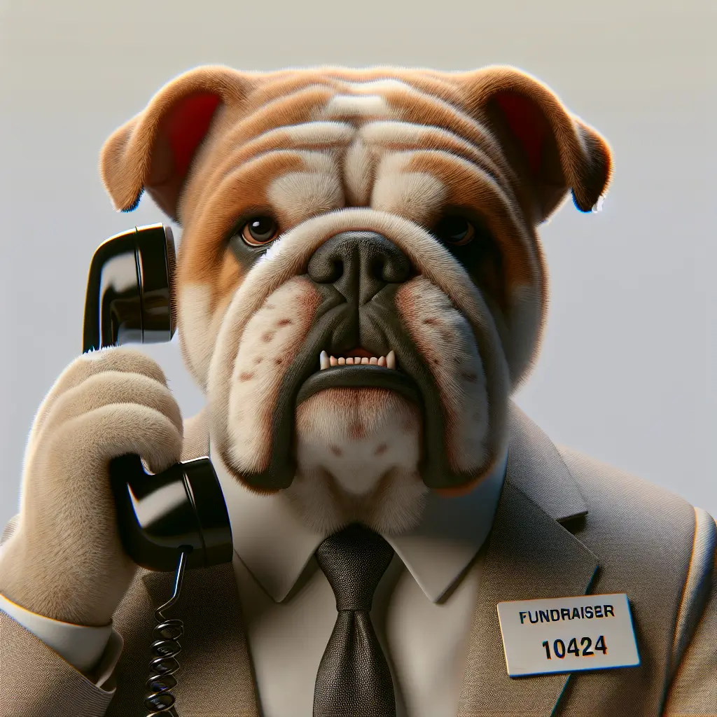 A screenshot of Free Avatar: Fundraising Bulldog AI Avatar