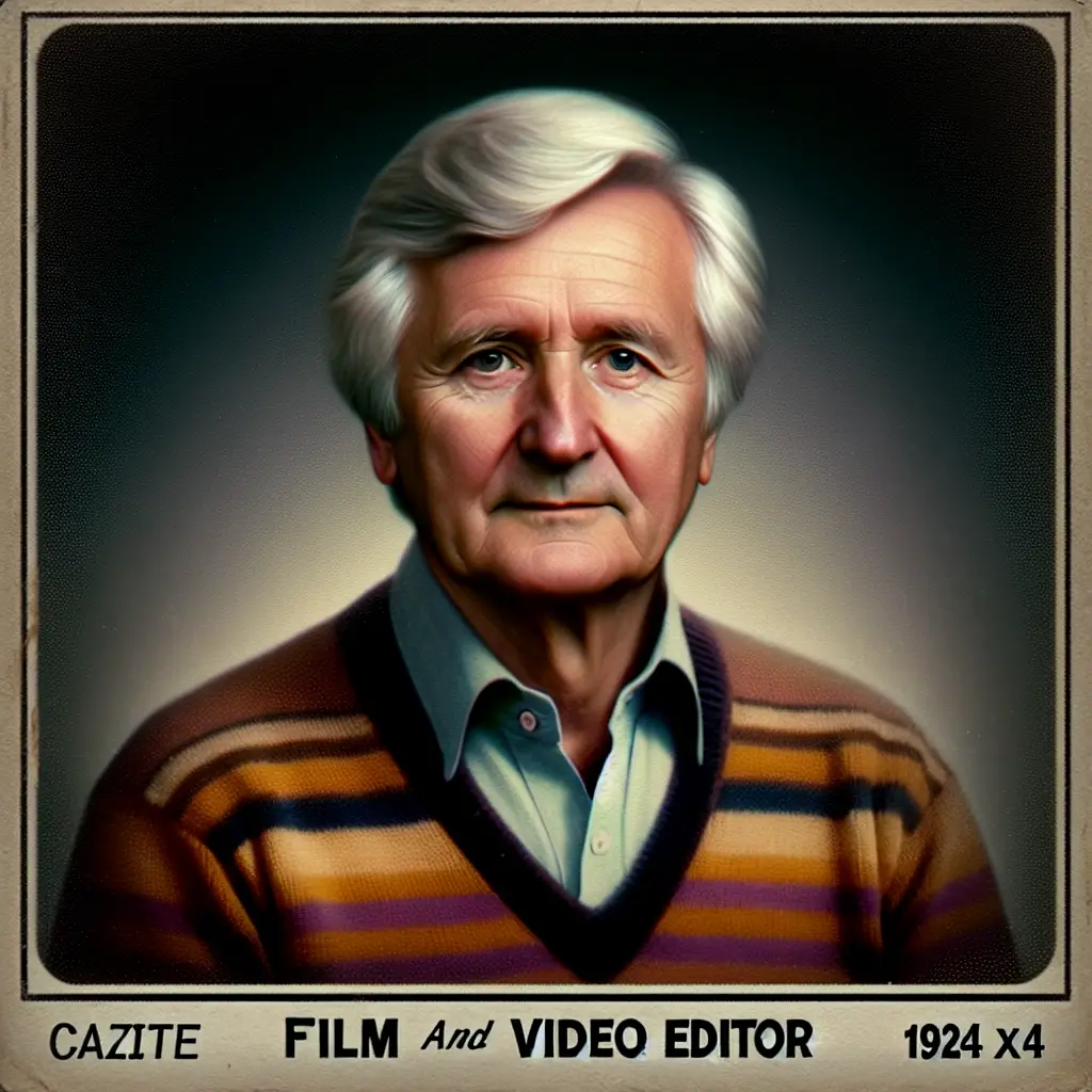 A screenshot of Free Avatar: Elderly Film and Video Editor in Fantasy Style