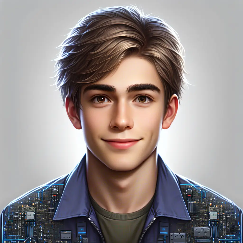 A screenshot of Free Avatar: Teenage Electrical Engineer AI Avatar