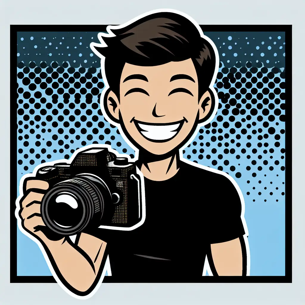 A screenshot of Free Avatar: Photographer Stick Figure