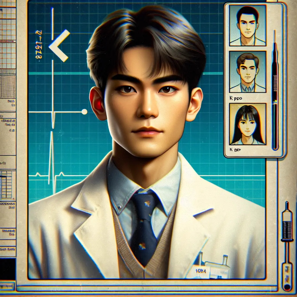 A screenshot of Free Avatar: K-Pop Style Clinical Laboratory Technician Avatar