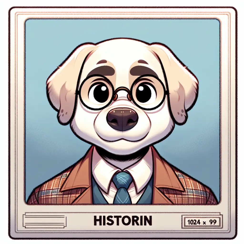 A screenshot of Free Avatar: Historian Cartoon Dog