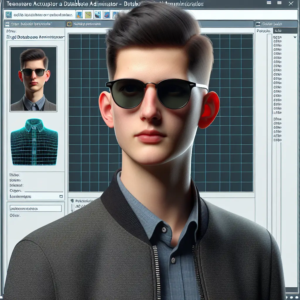 A screenshot of Free Avatar: Hyperrealistic Teenager Database Administrator AI Avatar