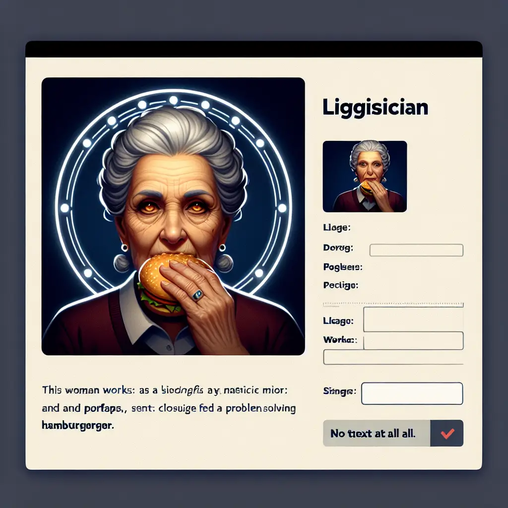 A screenshot of Free Avatar: Elderly Woman Logistician AI Avatar