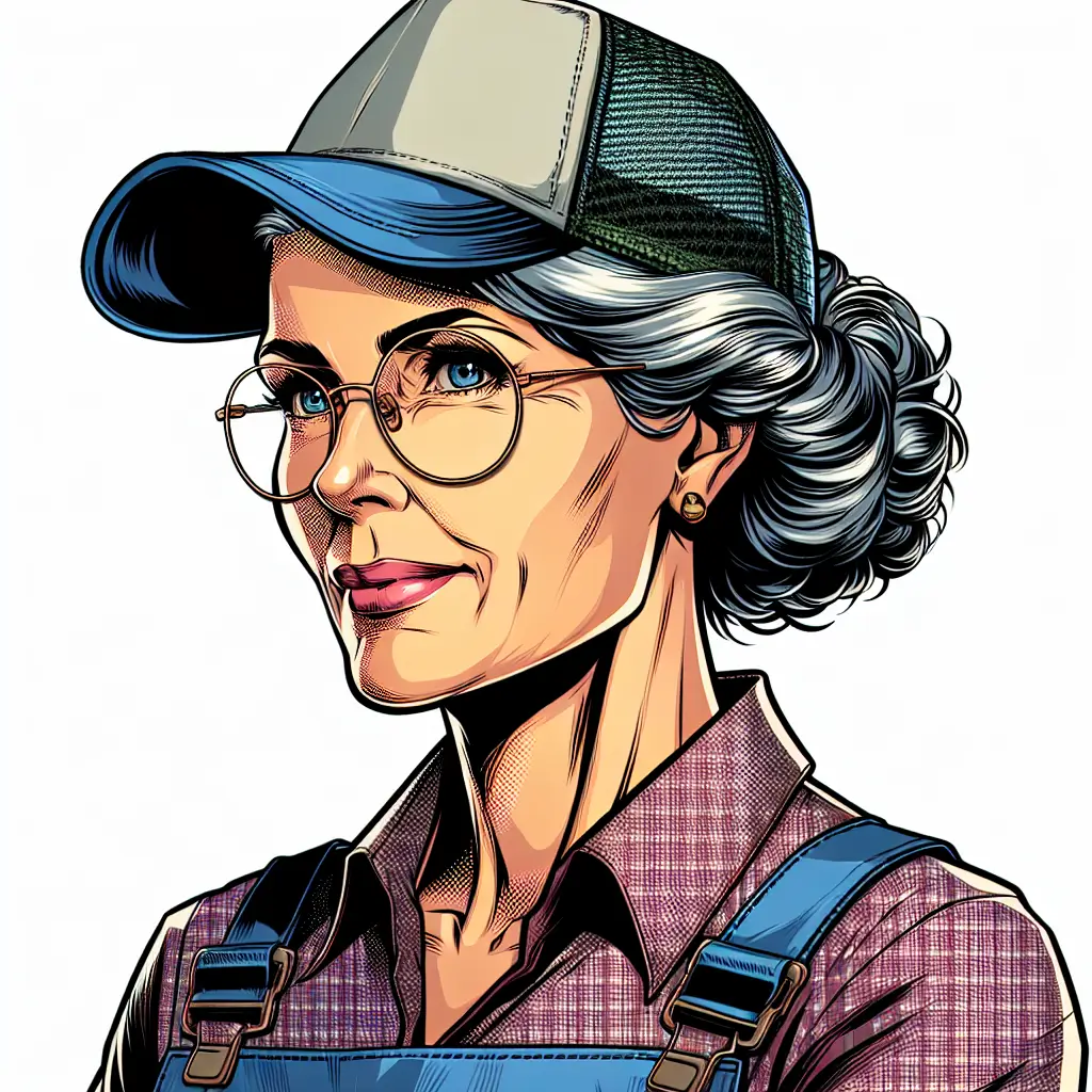 A screenshot of Free Avatar: Elderly Woman High School Teacher Comic Book Style