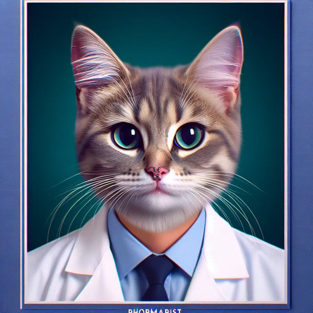 A screenshot of Free Avatar: Pharmacist Cat with Nose Piercing