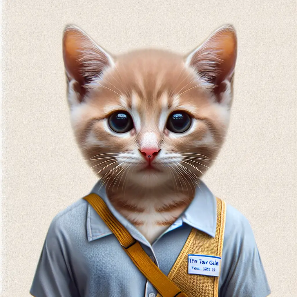 A screenshot of Free Avatar: AI-Generated Tour Guide Kitten Avatar