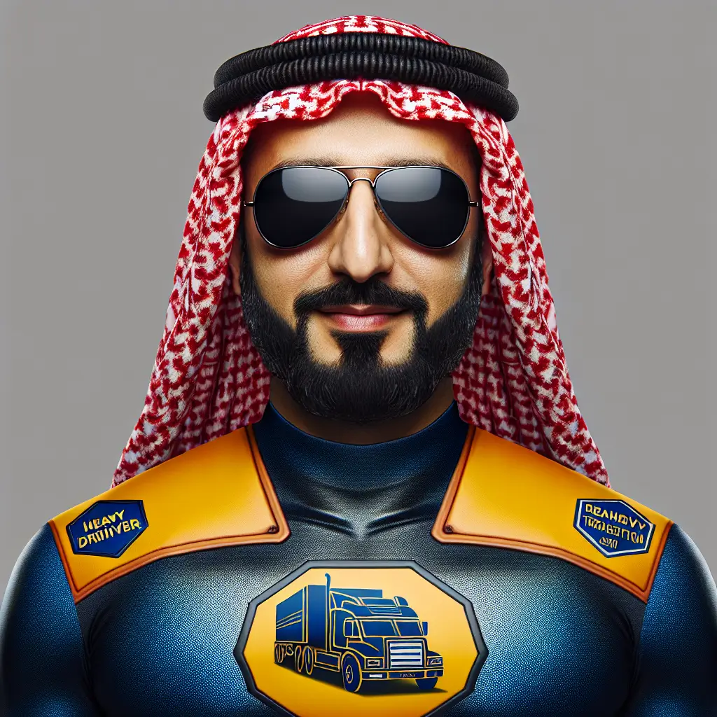 A screenshot of Free Avatar: Middle-Eastern Superhero Truck Driver