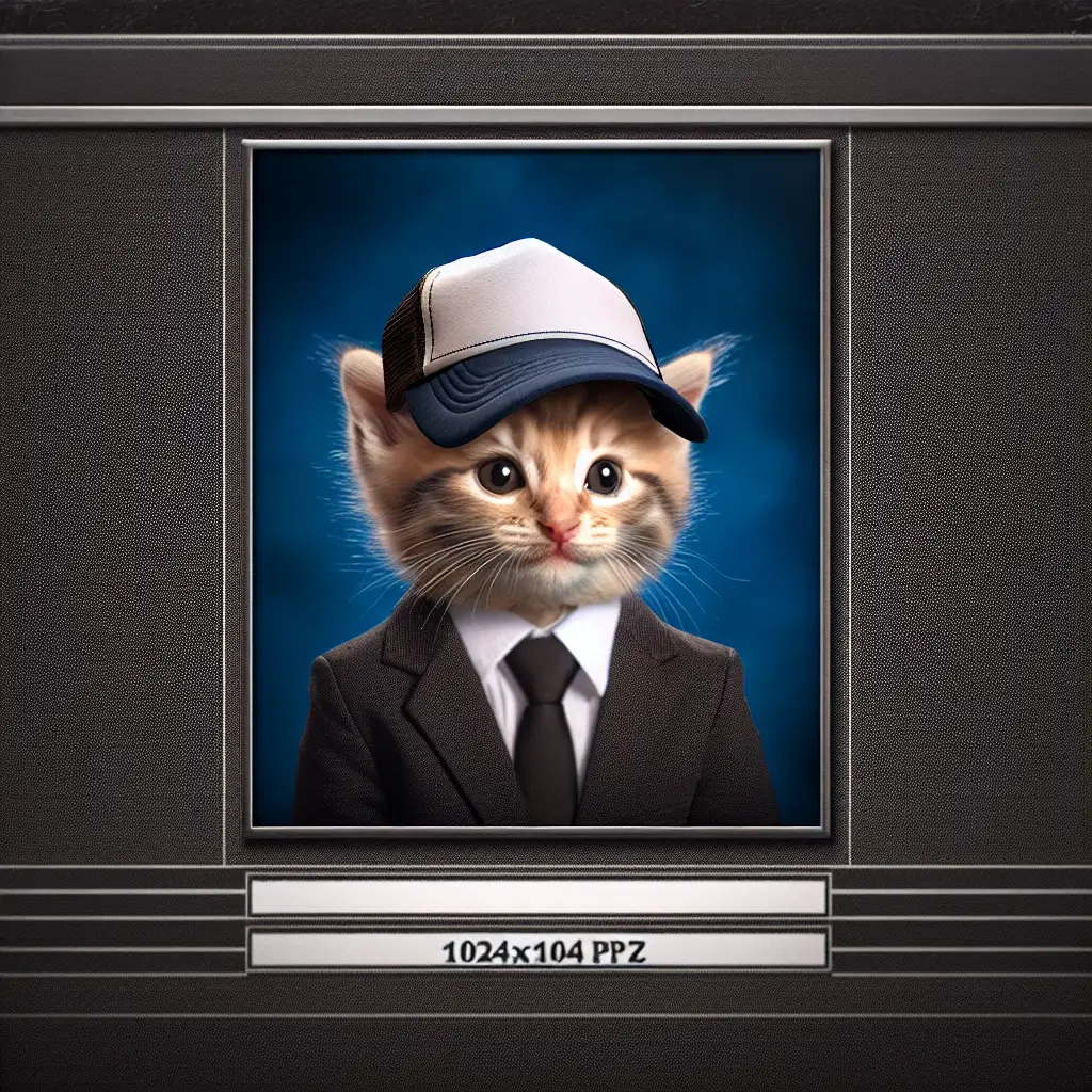 A screenshot of Free Avatar: Real Estate Agent Kitten Avatar