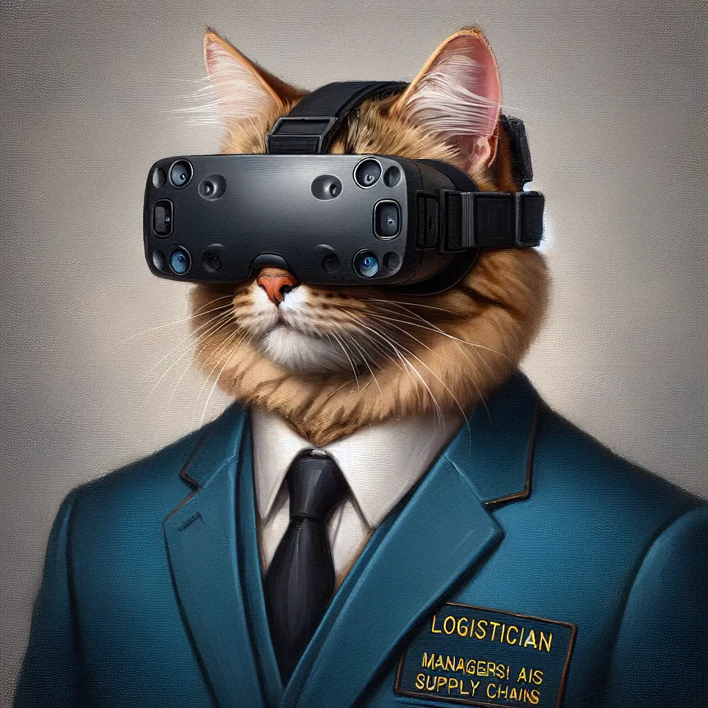 A screenshot of Free Avatar: Cat Logistician AI Avatar