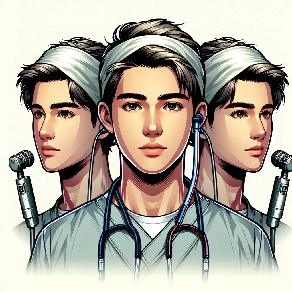 A screenshot of Free Avatar: High School Anesthesiologist Student AI Avatar