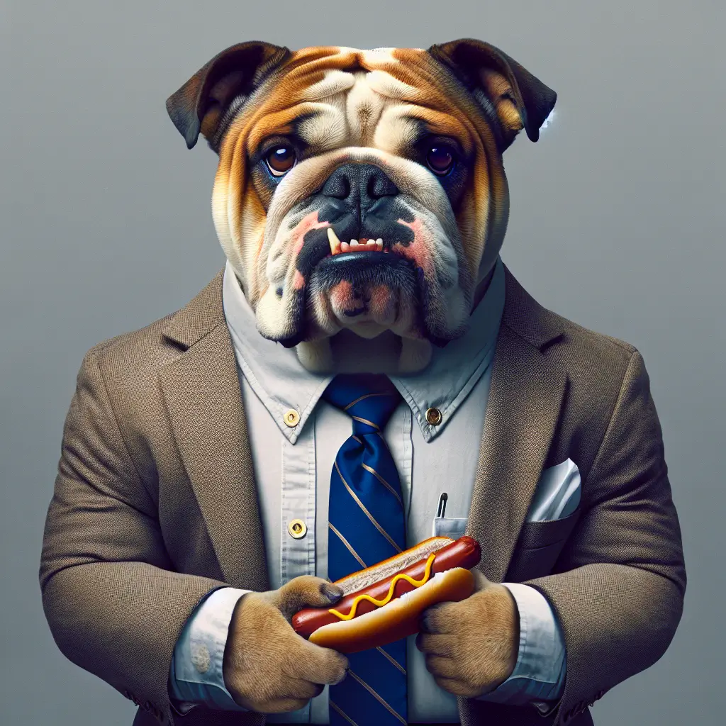 A screenshot of Free Avatar: Biomedical Engineer Bulldog in Professional Attire