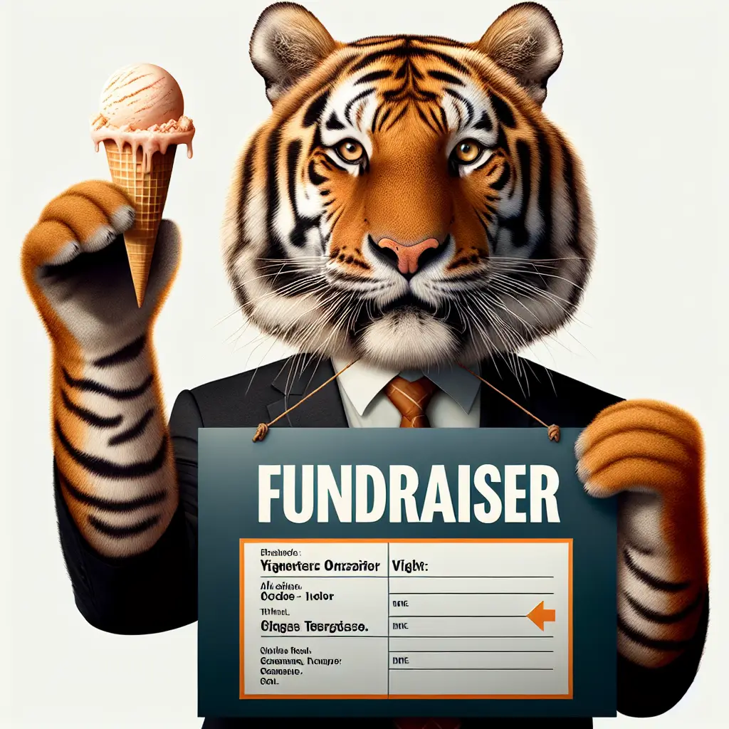 A screenshot of Free Avatar: Tiger Fundraiser AI Avatar