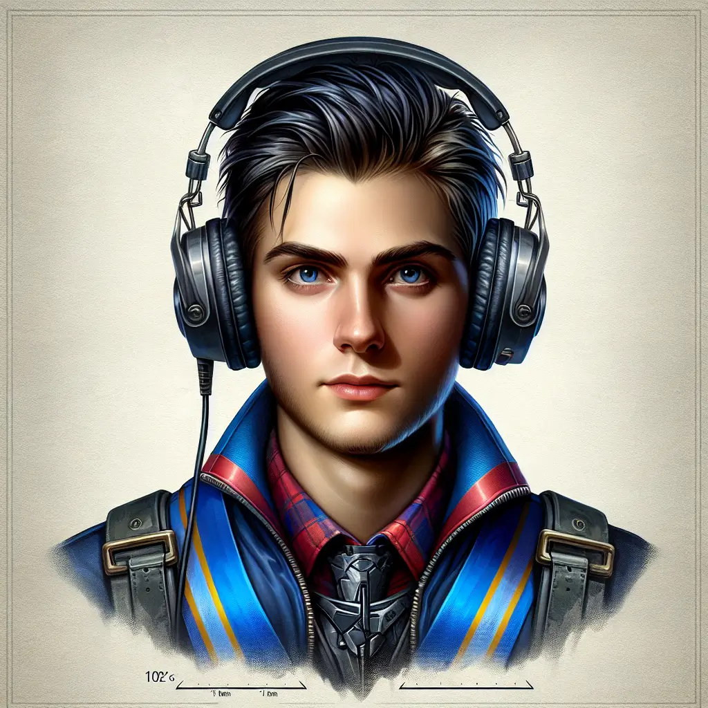 A screenshot of Free Avatar: AI Generated Superhero Painter Avatar with Headphones