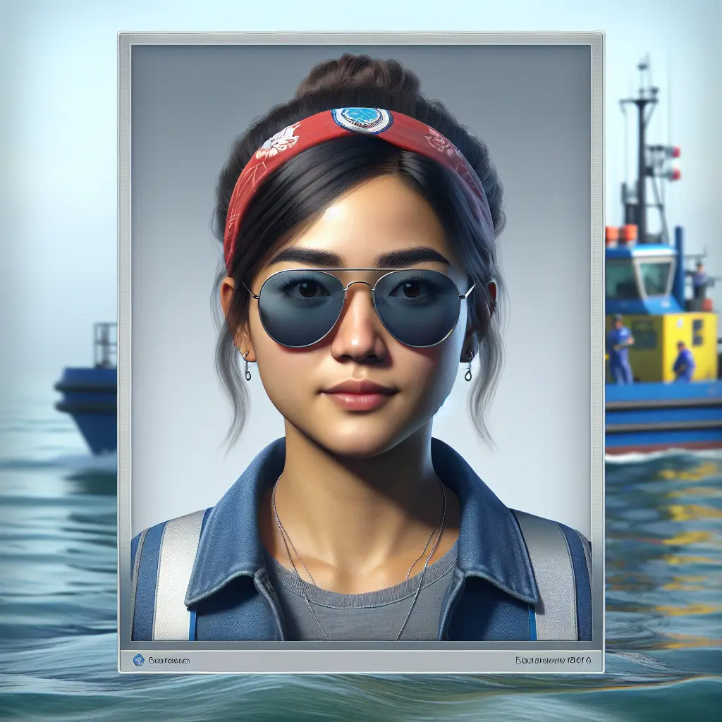 A screenshot of Free Avatar: South Asian Teenage Water Transportation Worker Female Avatar