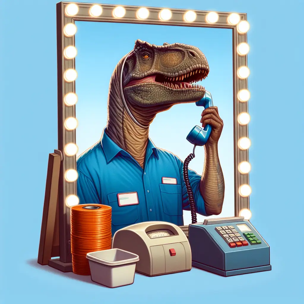 A screenshot of Free Avatar: Dinosaur Waste Collector in Magic Mirror Style