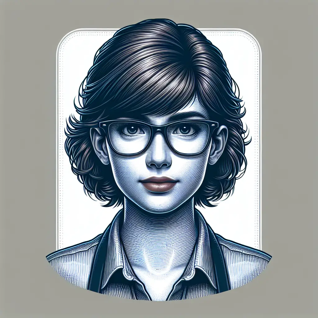 A screenshot of Free Avatar: Food Service Manager with Glasses