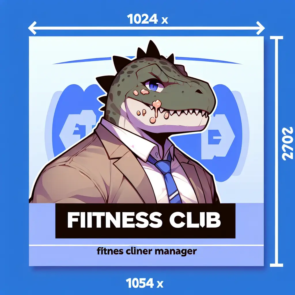 A screenshot of Free Avatar: Anime-Style Dinosaur Fitness Club Manager