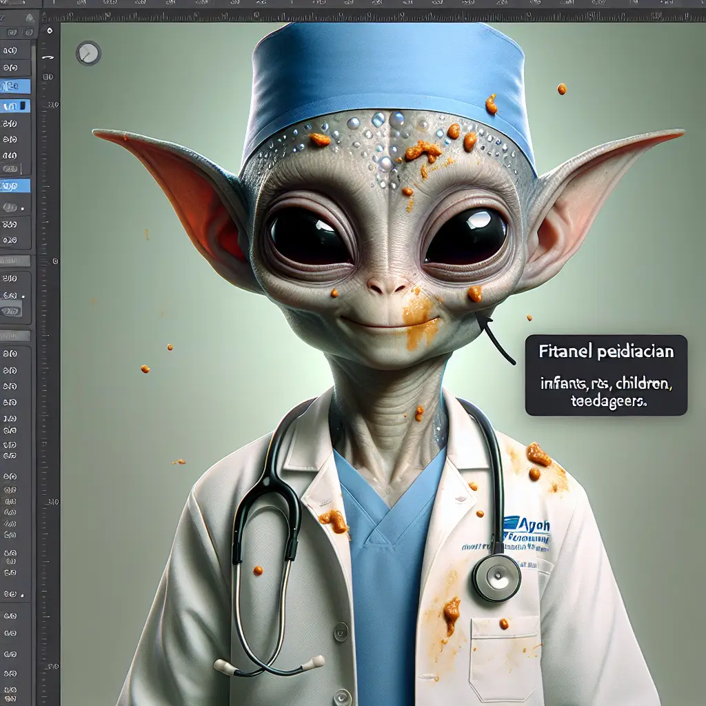 A screenshot of Free Avatar: Alien Pediatrician AI Avatar