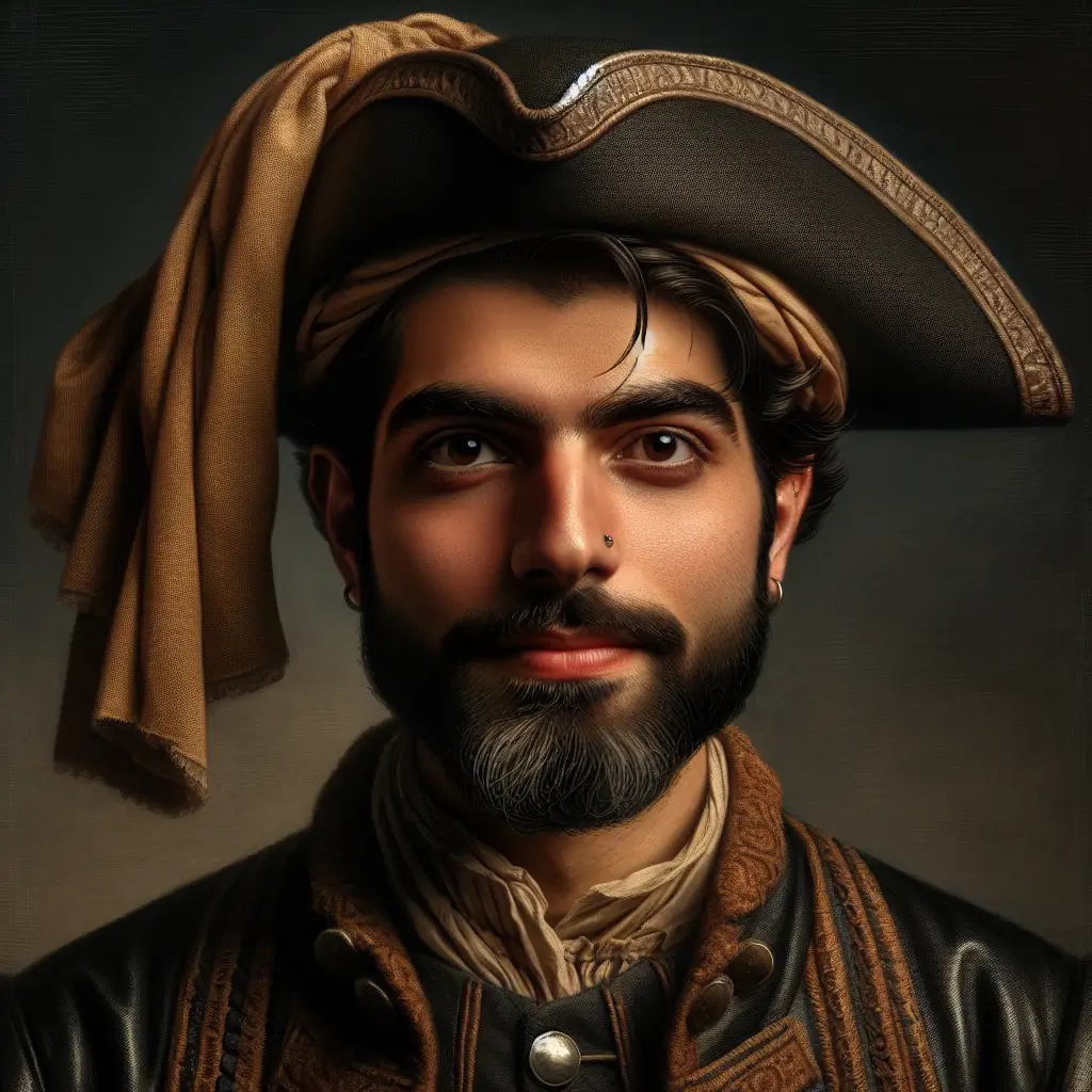 A screenshot of Free Avatar: Middle-Eastern Male Speech-Language Pathologist Pirate