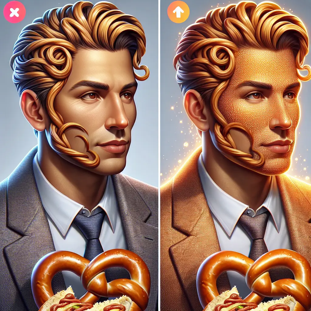 A screenshot of Free Avatar: Magic Mirror Real Estate Agent with Pretzel Twist