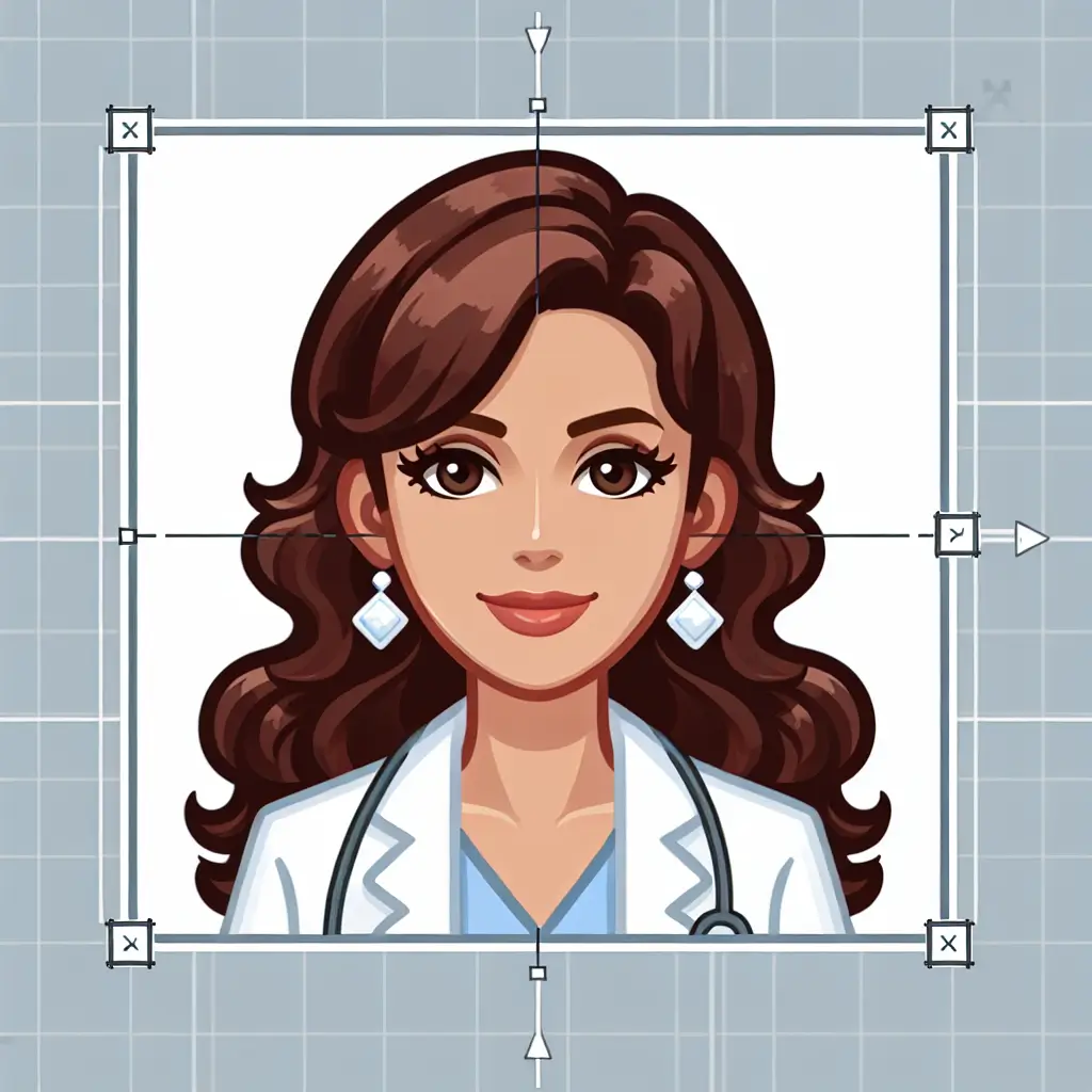 A screenshot of Free Avatar: Middle-Eastern Female Lab Technician