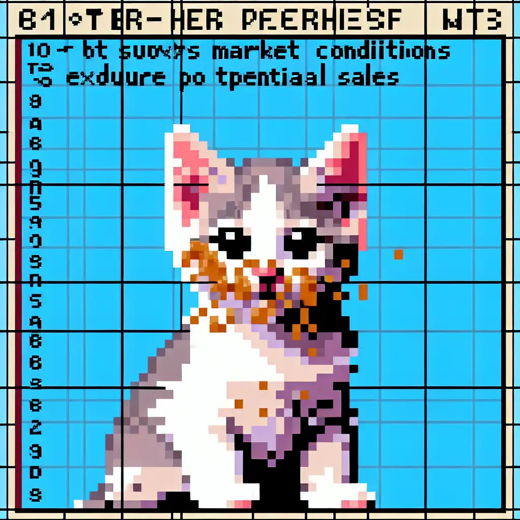 A screenshot of Free Avatar: Pixel Art Kitten Market Research Analyst