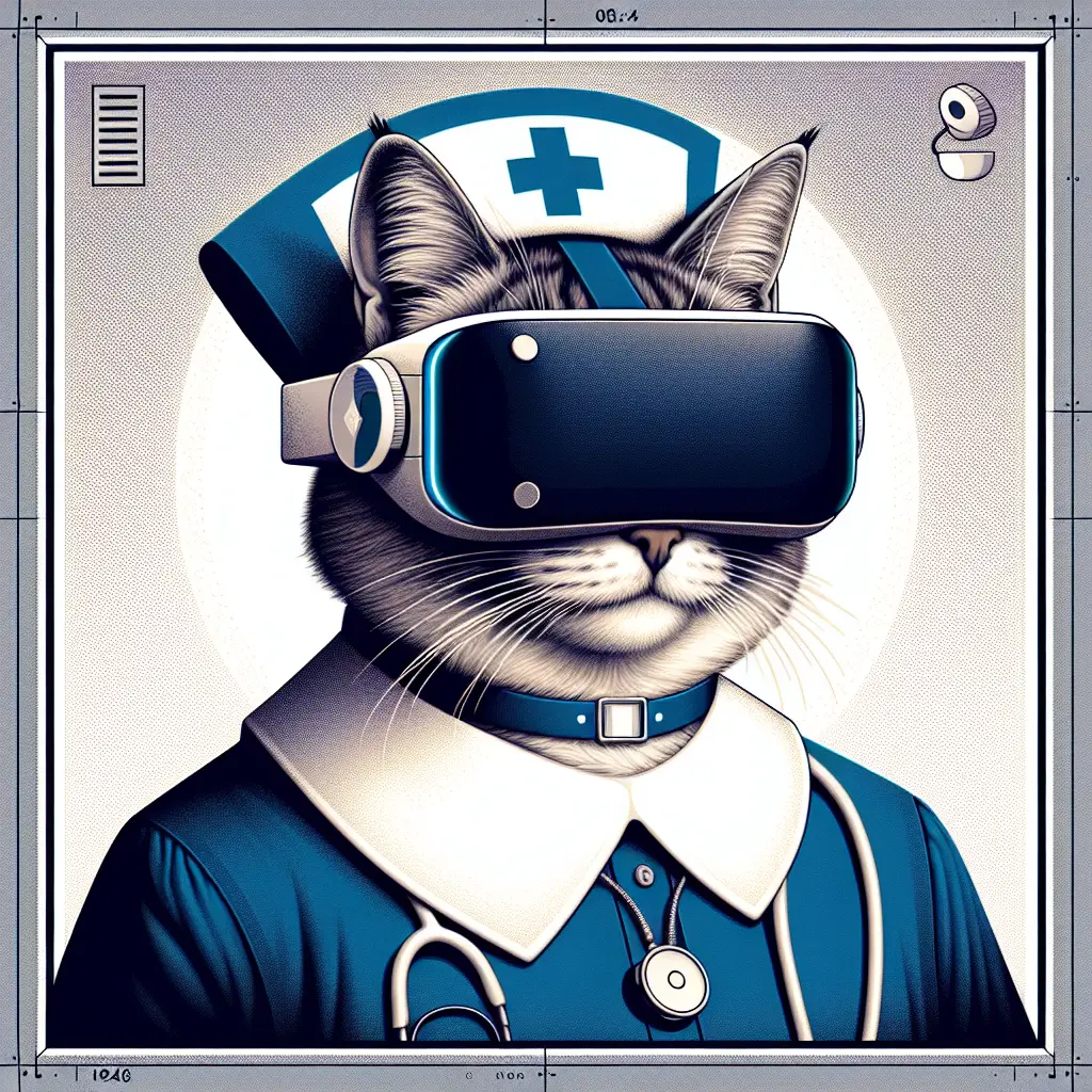 A screenshot of Free Avatar: AI Nurse Practitioner Cat in Fantasy Art Style