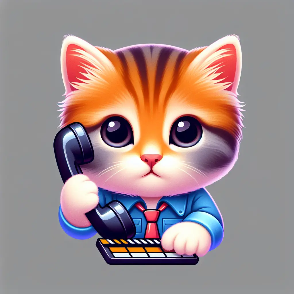 A screenshot of Free Avatar: Film and Video Editor Kitten Cartoon Avatar